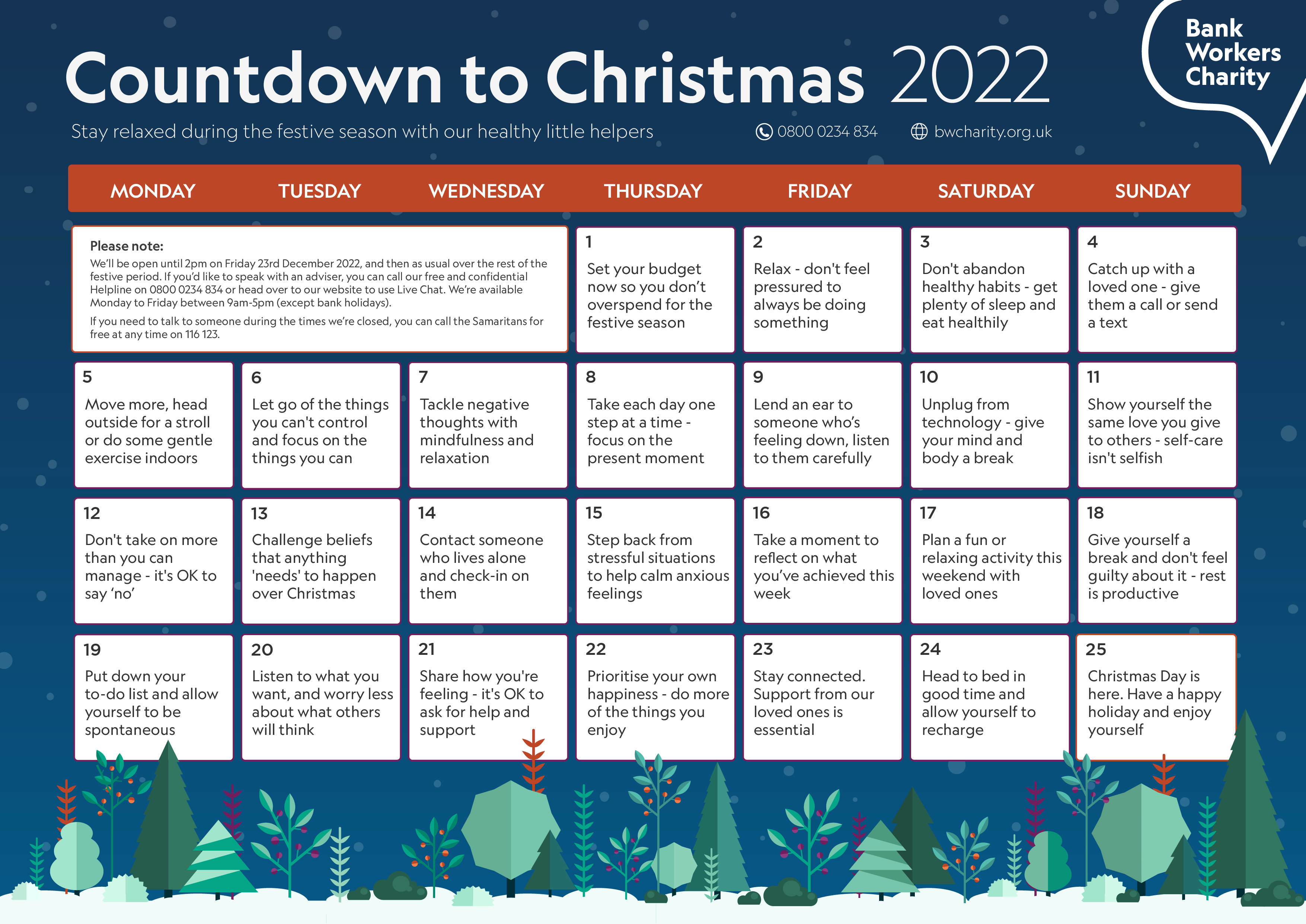 BWC Christmas Calendar 2022